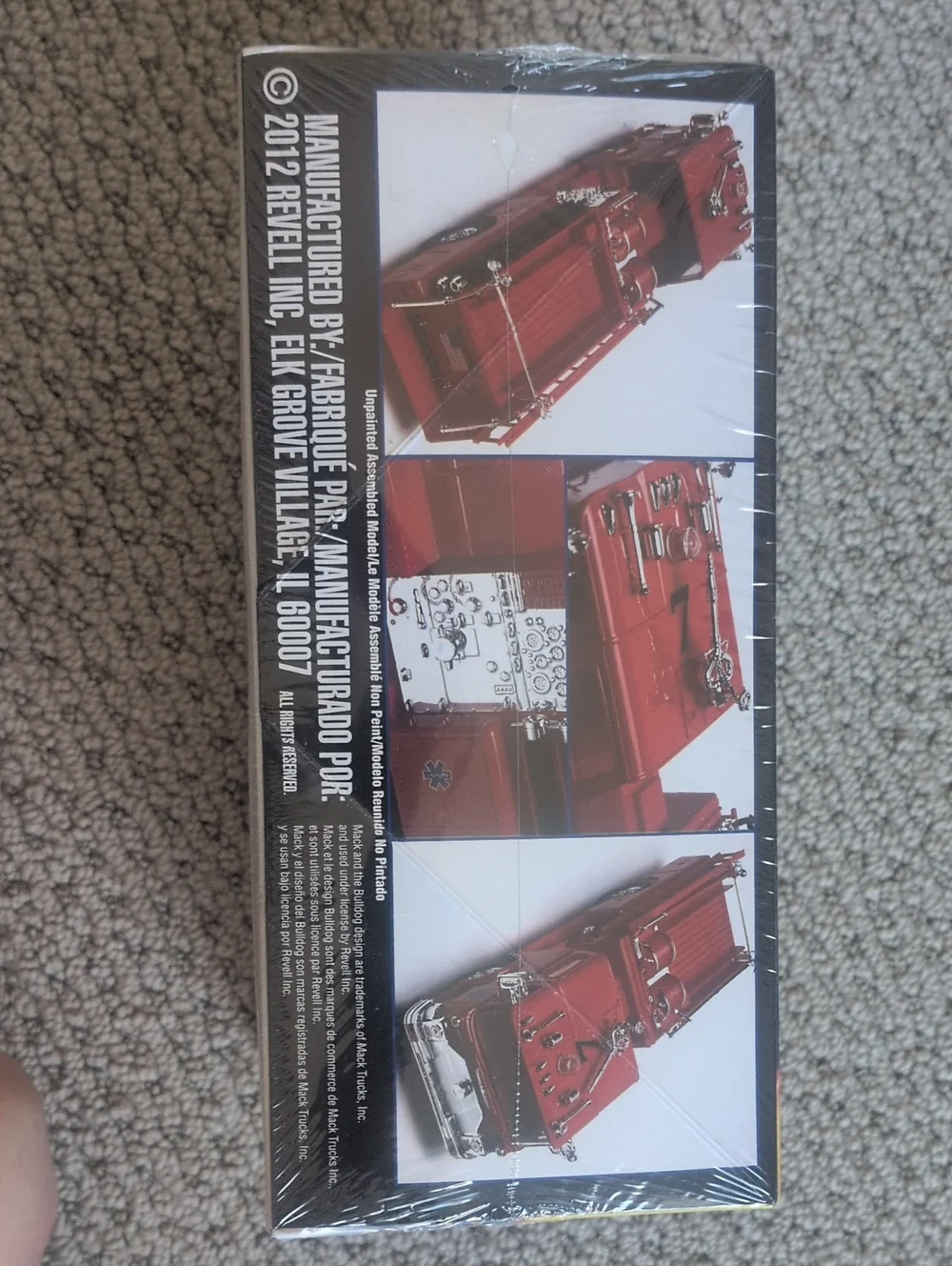 Snap-Tite Camaro Concept Car & Mack Fire Pumper Model Kit Set - Silver & Red